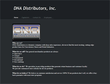 Tablet Screenshot of dnadistributors.com